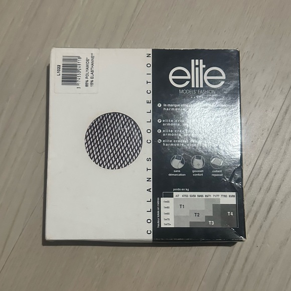 Elite Prune Collants T3/4 Résille Fine - Picture 2 of 3